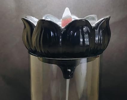 Shivling Backflow Incense Burner with Glass Chamber – Includes 15 Backflow Cones