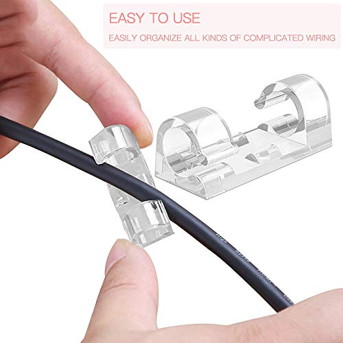 ClearGrip Cable Holder Clips – 40 Pack