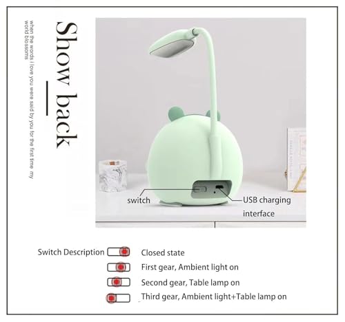 GlowBuddies 3-in-1 LED Night Lamp with Flexible Neck (1 pc)