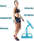 FlexTone Resistance Pedal Pull Rope – Full Body Fitness Exerciser (Multicolor)
