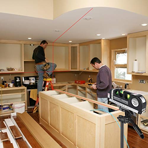 SmartLine Multipurpose Laser Level Tool – With Tape Measure & Triple Bubble Precision