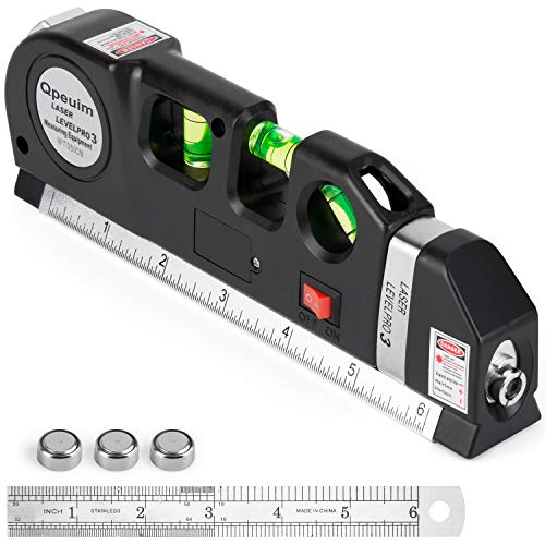 SmartLine Multipurpose Laser Level Tool – With Tape Measure & Triple Bubble Precision