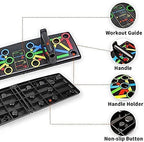 Color-Coded Push-Up Board System – 14-in-1 Foldable Fitness Trainer