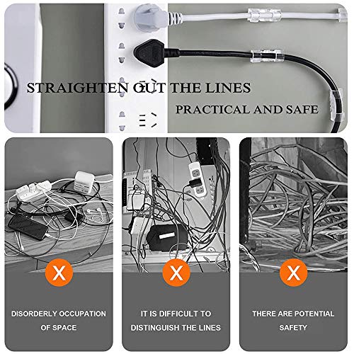 ClearGrip Cable Holder Clips – 40 Pack