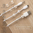 ClearGrip Cable Holder Clips – 40 Pack