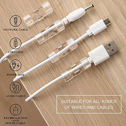 ClearGrip Cable Holder Clips – 40 Pack