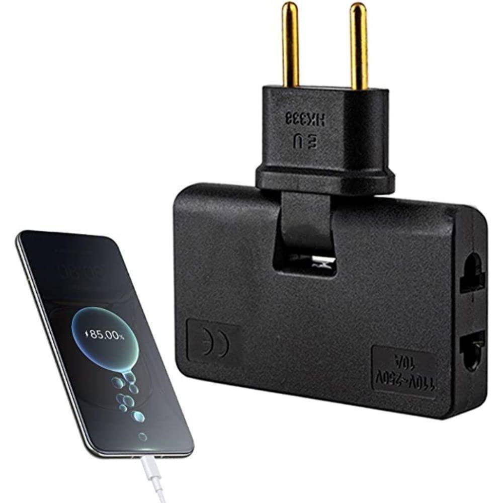 FlexiVolt 3-in-1 Rotating Plug Adapter | 16A 250V EU Plug