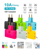 FlexiVolt 3-in-1 Rotating Plug Adapter | 16A 250V EU Plug