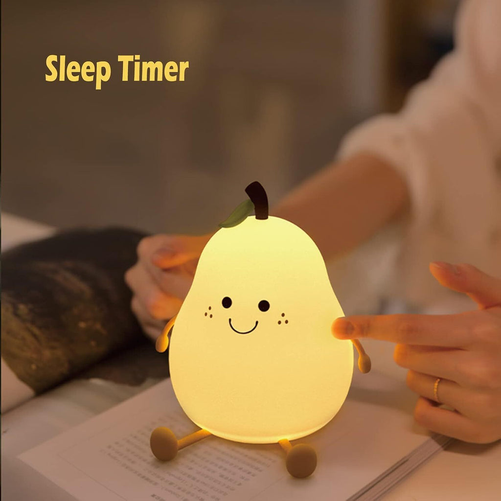 GlowBuddy – Soft Silicone Color-Changing Night Lamp with Sleep Timer