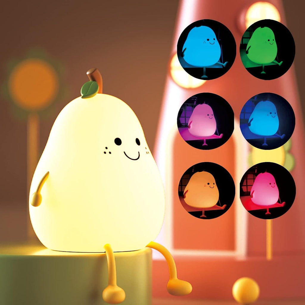 GlowBuddy – Soft Silicone Color-Changing Night Lamp with Sleep Timer