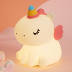GlowBuddy – Soft Silicone Color-Changing Night Lamp with Sleep Timer